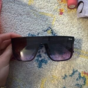 Quay Black Oversized Sunglasses